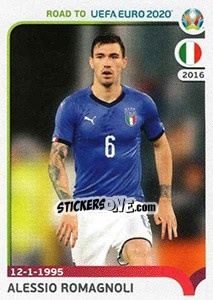Sticker Alessio Romagnoli - Road to UEFA Euro 2020 n. 166 - Panini