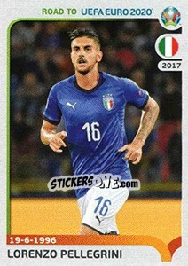 Sticker Lorenzo Pellegrini - Road to UEFA Euro 2020 - Panini