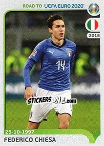 Sticker Federico Chiesa - Road to UEFA Euro 2020 n. 173 - Panini