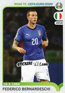 Sticker Federico Bernardeschi - Road to UEFA Euro 2020 n. 175 - Panini