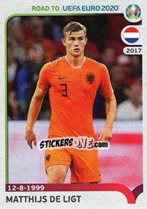 Sticker Matthijs de Ligt - Road to UEFA Euro 2020 n. 180 - Panini