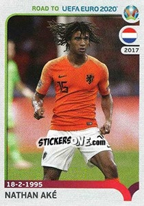 Figurina Nathan Aké - Road to UEFA Euro 2020 - Panini