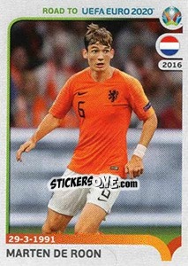 Sticker Marten de Roon - Road to UEFA Euro 2020 n. 185 - Panini
