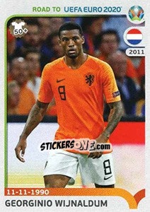 Sticker Georginio Wijnaldum - Road to UEFA Euro 2020 n. 187 - Panini