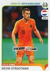 Sticker Kevin Strootman - Road to UEFA Euro 2020 n. 188 - Panini
