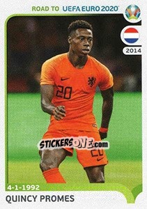 Sticker Quincy Promes - Road to UEFA Euro 2020 n. 190 - Panini