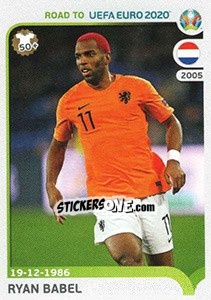 Sticker Ryan Babel - Road to UEFA Euro 2020 n. 192 - Panini