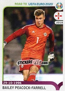 Sticker Bailey Peacock-Farrell - Road to UEFA Euro 2020 n. 195 - Panini