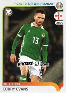 Sticker Corry Evans - Road to UEFA Euro 2020 - Panini