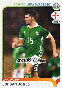 Sticker Jordan Jones - Road to UEFA Euro 2020 - Panini