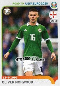 Sticker Oliver Norwood - Road to UEFA Euro 2020 - Panini