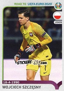 Figurina Wojciech Szczęsny - Road to UEFA Euro 2020 - Panini