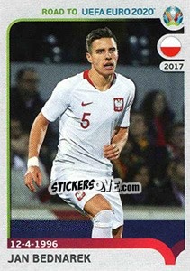 Sticker Jan Bednarek - Road to UEFA Euro 2020 n. 216 - Panini