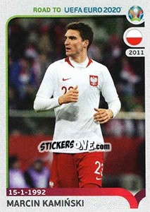 Sticker Marcin Kamiński - Road to UEFA Euro 2020 n. 217 - Panini