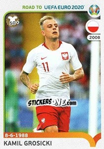 Sticker Kamil Grosicki - Road to UEFA Euro 2020 n. 220 - Panini