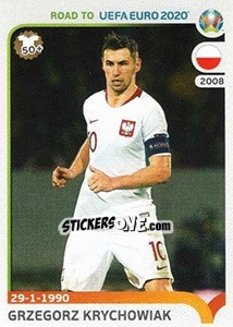 Sticker Grzegorz Krychowiak - Road to UEFA Euro 2020 n. 221 - Panini