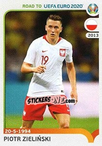 Sticker Piotr Zieliński - Road to UEFA Euro 2020 n. 222 - Panini