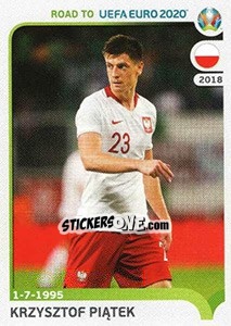 Sticker Krzysztof Piątek - Road to UEFA Euro 2020 n. 225 - Panini