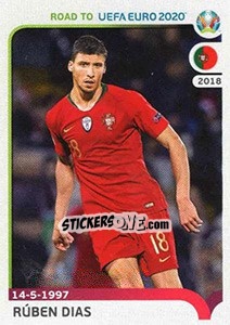 Sticker Rúben Dias - Road to UEFA Euro 2020 - Panini