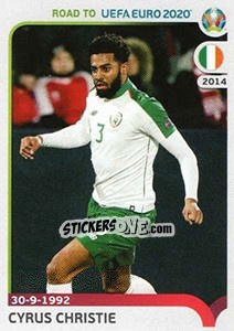 Sticker Cyrus Christie - Road to UEFA Euro 2020 n. 245 - Panini