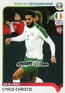 Sticker Cyrus Christie - Road to UEFA Euro 2020 - Panini