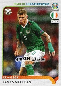 Cromo James McClean - Road to UEFA Euro 2020 - Panini