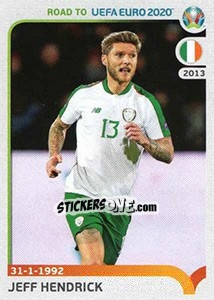 Sticker Jeff Hendrick - Road to UEFA Euro 2020 n. 252 - Panini