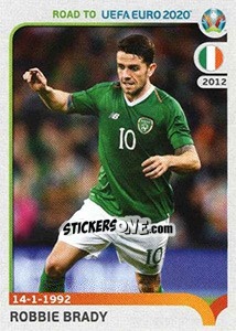 Sticker Robbie Brady - Road to UEFA Euro 2020 n. 253 - Panini