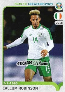 Cromo Callum Robinson - Road to UEFA Euro 2020 - Panini