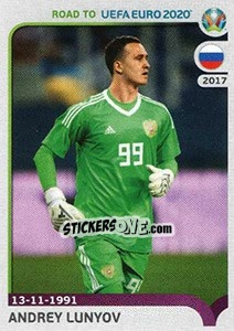 Sticker Andrei Lunyov - Road to UEFA Euro 2020 - Panini