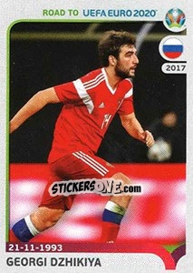 Cromo Georgi Dzhikiya - Road to UEFA Euro 2020 - Panini