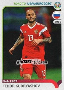 Figurina Fedor Kudryashov - Road to UEFA Euro 2020 - Panini