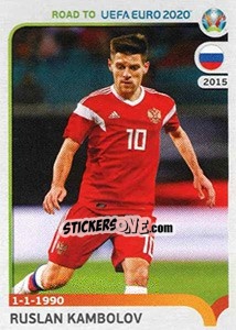 Cromo Ruslan Kambolov - Road to UEFA Euro 2020 - Panini