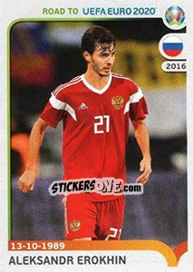 Sticker Aleksandr Erokhin - Road to UEFA Euro 2020 n. 282 - Panini