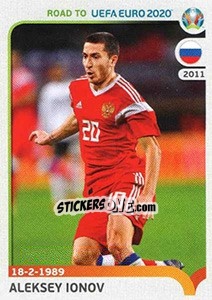 Sticker Aleksei Ionov - Road to UEFA Euro 2020 n. 283 - Panini