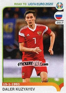 Cromo Daler Kuzyaev - Road to UEFA Euro 2020 - Panini