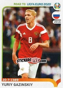 Sticker Yuri Gazinski - Road to UEFA Euro 2020 - Panini