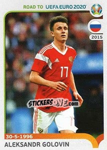Sticker Aleksandr Golovin - Road to UEFA Euro 2020 n. 287 - Panini