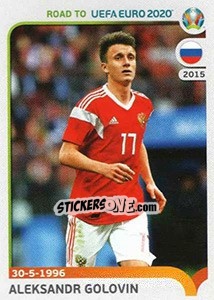 Figurina Aleksandr Golovin - Road to UEFA Euro 2020 - Panini