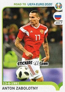 Sticker Anton Zabolotny - Road to UEFA Euro 2020 n. 289 - Panini