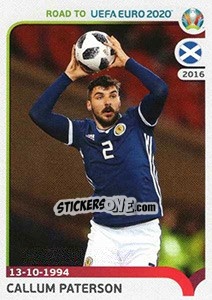 Sticker Callum Paterson - Road to UEFA Euro 2020 n. 295 - Panini