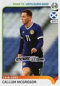 Sticker Callum McGregor - Road to UEFA Euro 2020 n. 298 - Panini