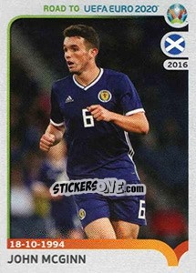 Cromo John McGinn - Road to UEFA Euro 2020 - Panini