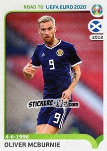 Cromo Oliver McBurnie - Road to UEFA Euro 2020 - Panini