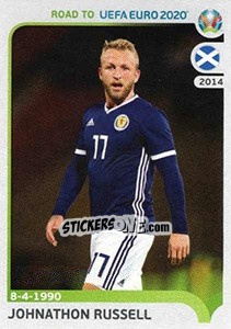 Sticker Johnathon Russell - Road to UEFA Euro 2020 - Panini