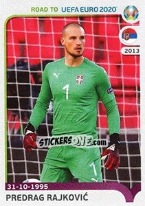 Sticker Predrag Rajkovic - Road to UEFA Euro 2020 n. 307 - Panini