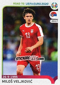 Sticker Miloš Veljkovic - Road to UEFA Euro 2020 n. 310 - Panini