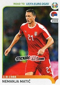 Sticker Nemanja Matic - Road to UEFA Euro 2020 n. 312 - Panini