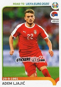 Sticker Adem Ljajic - Road to UEFA Euro 2020 - Panini