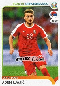 Sticker Adem Ljajic - Road to UEFA Euro 2020 n. 313 - Panini